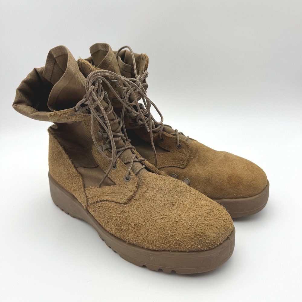 US Army Hot Weather Combat Boots Coyote Brown Suede Vibram 8.5W SPE1C1-17-D-1004